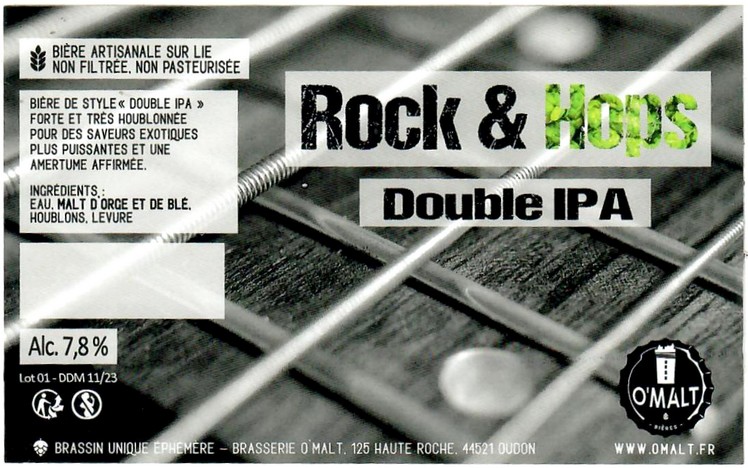 Etiquette BRASSERIE O MALT 11