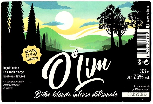 Etiquette BRASSERIE O'LIM 08