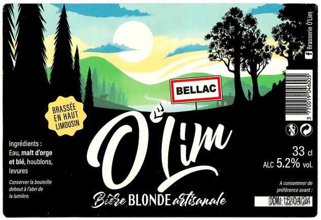 Etiquette BRASSERIE O'LIM 09