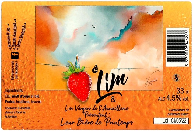 Etiquette BRASSERIE O'LIM 14