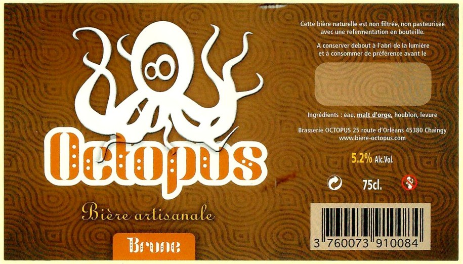Etiquette BRASSERIE OCTOPUS 33