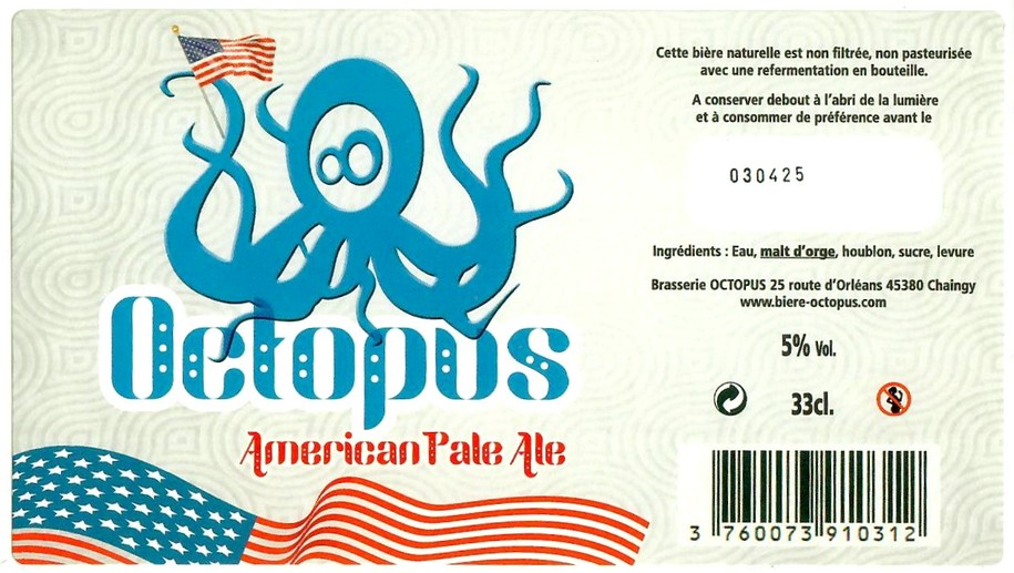 Etiquette BRASSERIE OCTOPUS 34