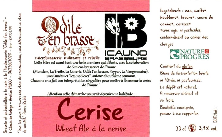 Etiquette BRASSERIE ODILE T'EN BRASSE 02