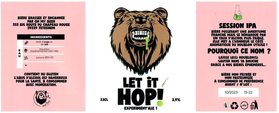 Etiquette BRASSERIE OH MY BEER 06