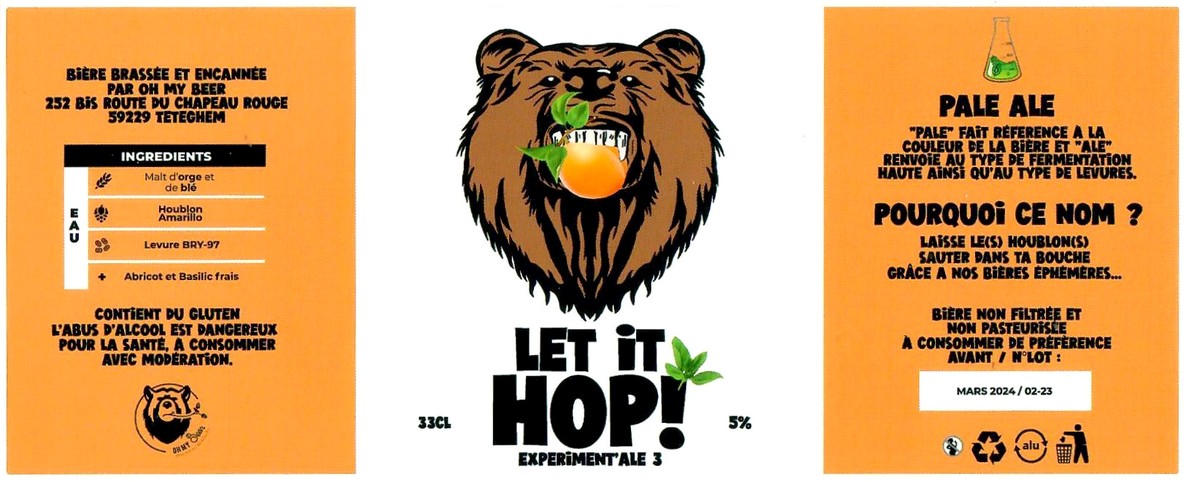 Etiquette BRASSERIE OH MY BEER 10