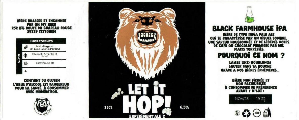 Etiquette BRASSERIE OH MY BEER 11