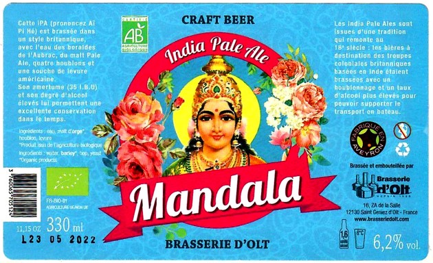 etiquette BRASSERIE OLT 33