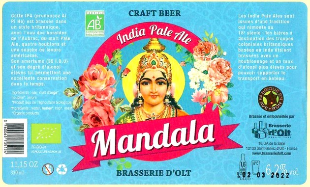 Etiquette BRASSERIE OLT 39