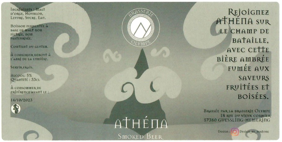 Etiquette BRASSERIE OLYMPE 03