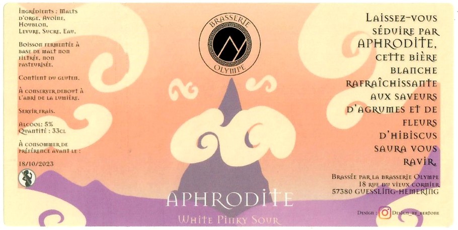 Etiquette BRASSERIE OLYMPE 04