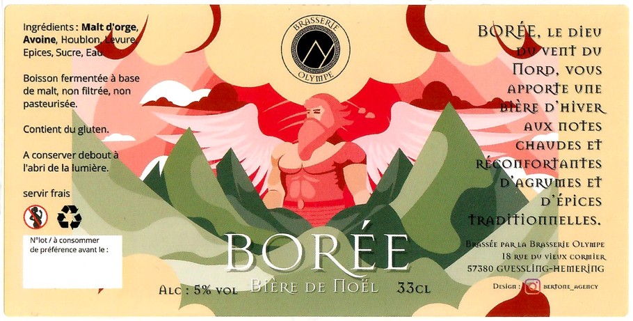 Etiquette BRASSERIE OLYMPE 07