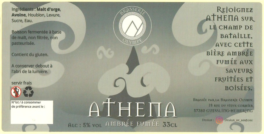 Etiquette BRASSERIE OLYMPE 10