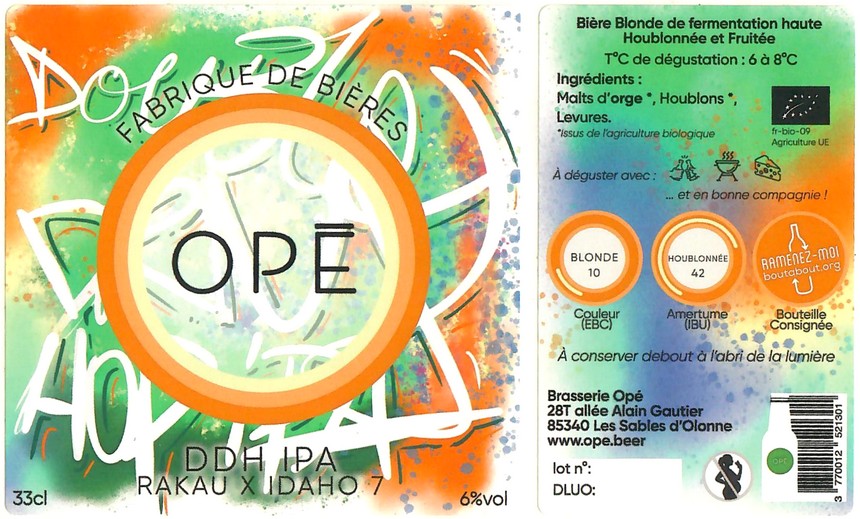 Etiquette BRASSERIE OPE 06