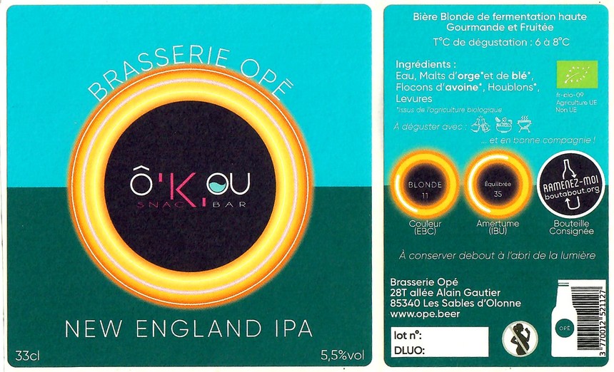 Etiquette BRASSERIE OPE 15