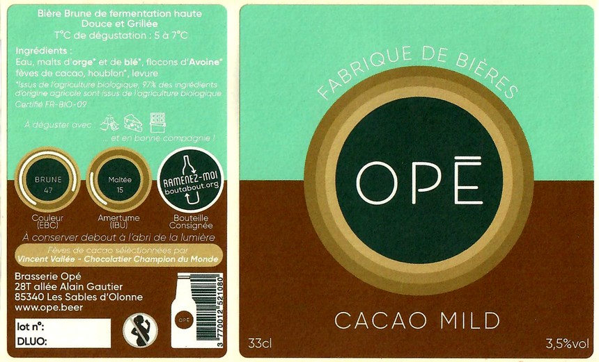 Etiquette BRASSERIE OPE 27