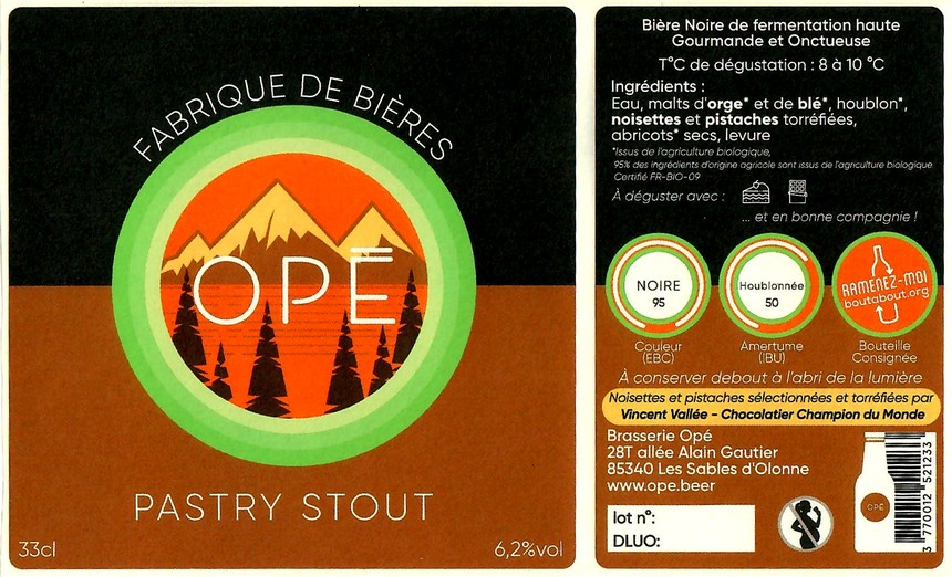 Etiquette BRASSERIE OPE 32