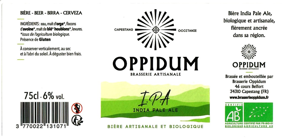 etiquette BRASSERIE OPPIDUM 08