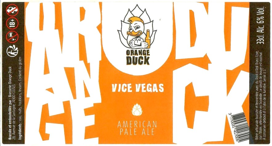 Etiquette BRASSERIE ORANGE DUCK 02
