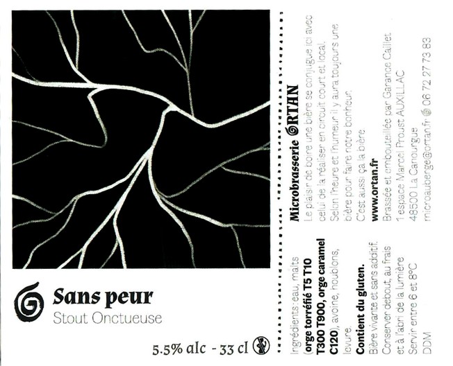 Etiquette BRASSERIE ORTAN 01