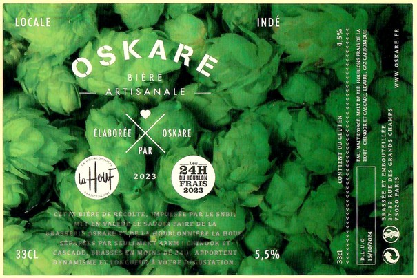 Etiquette BRASSERIE OSKARE 08