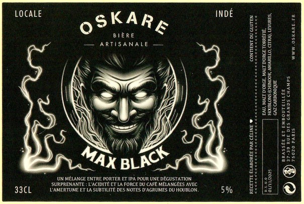 Etiquette BRASSERIE OSKARE 12