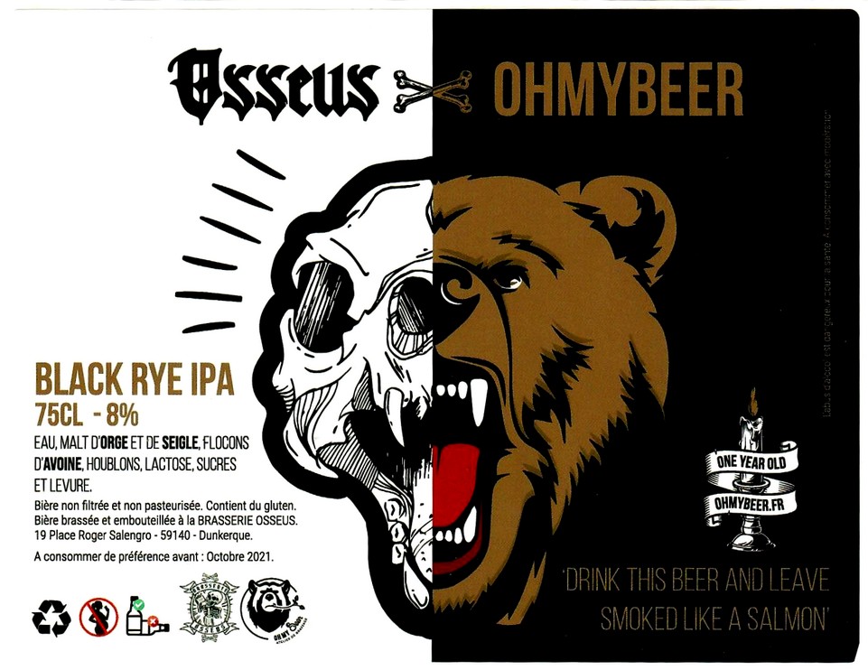 etiquette BRASSERIE OSSEUS 12