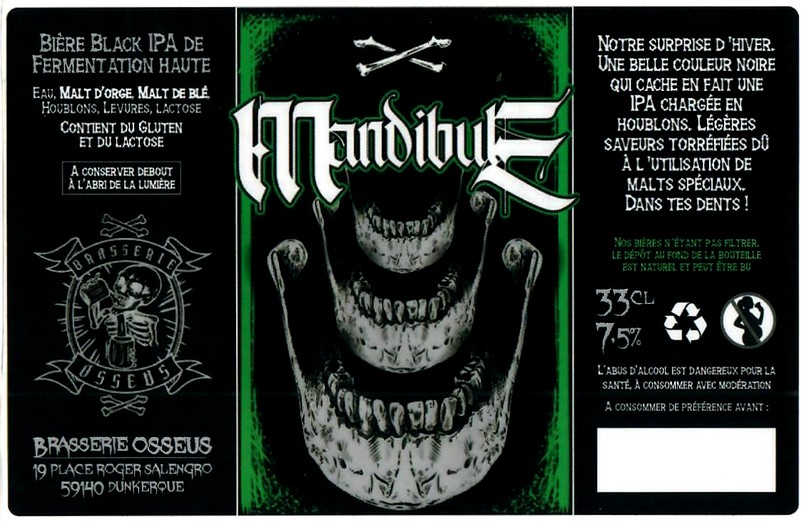 Etiquette BRASSERIE OSSEUS 15