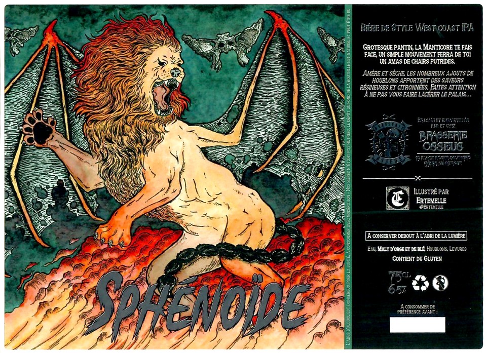 etiquette BRASSERIE OSSEUS 25