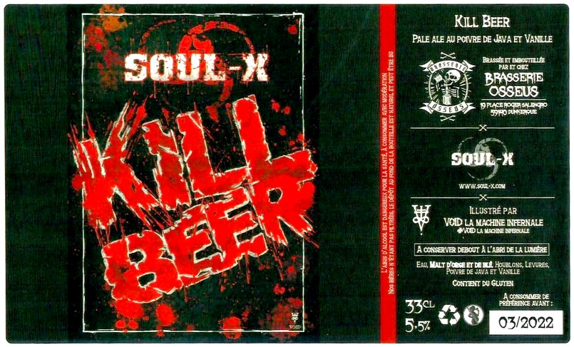 Etiquette BRASSERIE OSSEUS 36