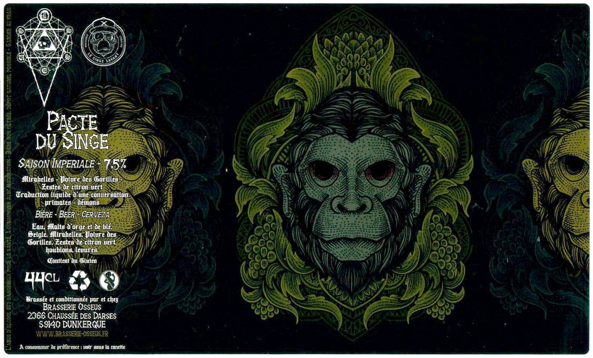 Etiquette BRASSERIE OSSEUS 56