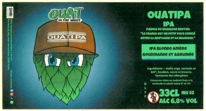 Etiquette BRASSERIE OUAT IN THE WEST 12
