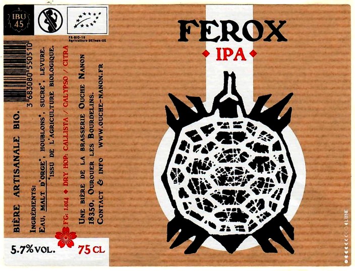 etiquette BRASSERIE OUCHE NANON 17