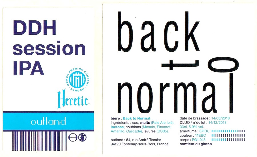 Etiquette BRASSERIE OUTLAND 13