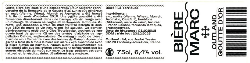 Etiquette BRASSERIE OUTLAND 15