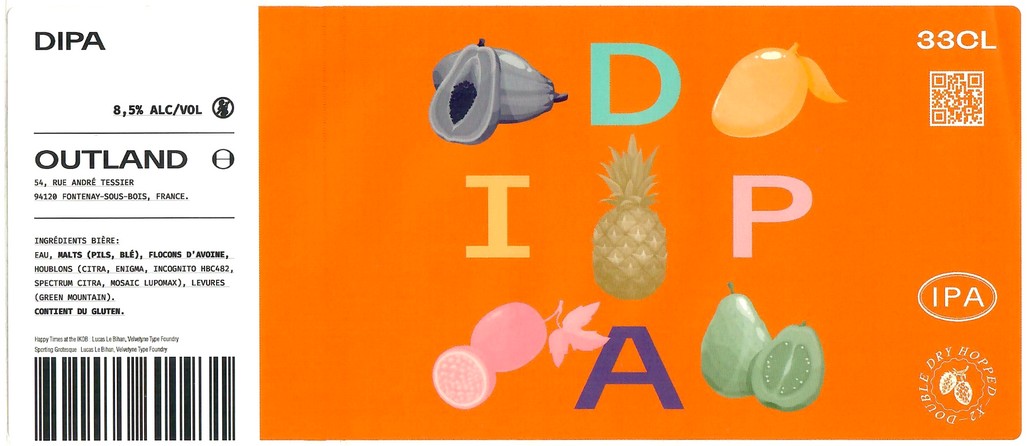 Etiquette BRASSERIE OUTLAND 20