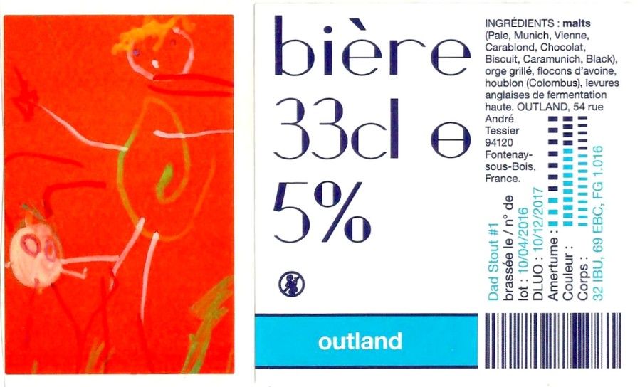 Etiquette BRASSERIE OUTLAND 28