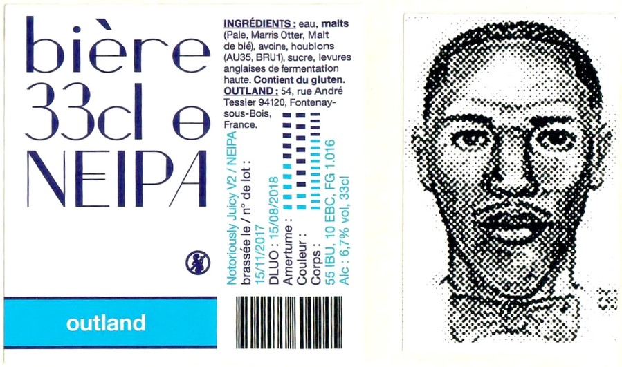 Etiquette BRASSERIE OUTLAND 41