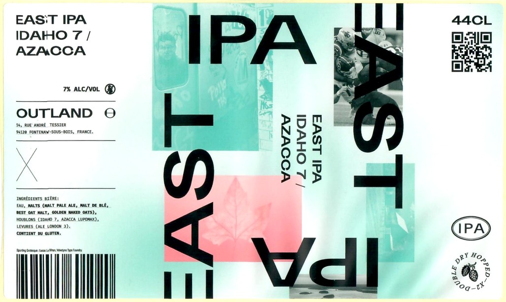 Etiquette BRASSERIE OUTLAND 54