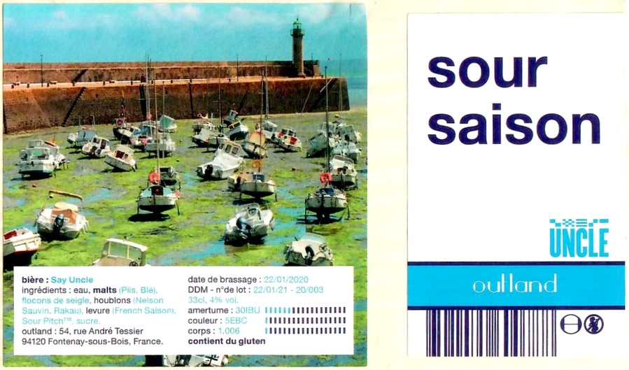 Etiquette BRASSERIE OUTLAND 61