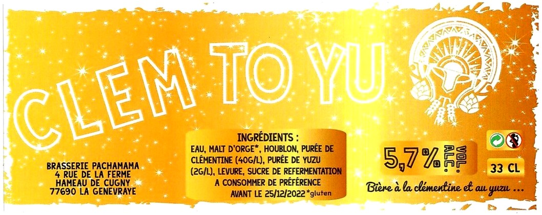 Etiquette BRASSERIE PACHAMAMA 08