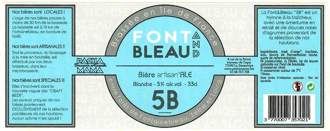 Etiquette BRASSERIE PACHAMAMA 14