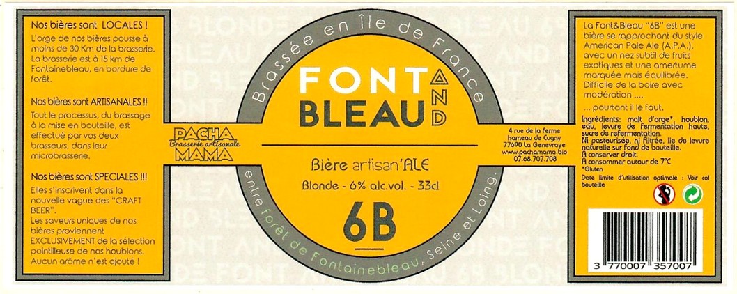 Etiquette BRASSERIE PACHAMAMA 15