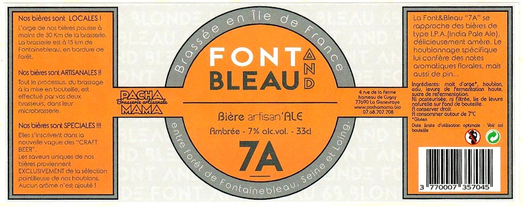 Etiquette BRASSERIE PACHAMAMA 16