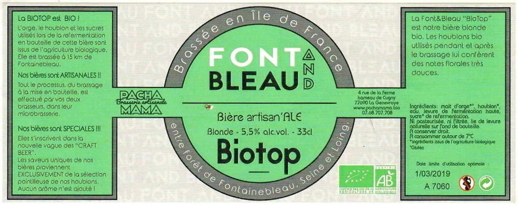 Etiquette BRASSERIE PACHAMAMA 25