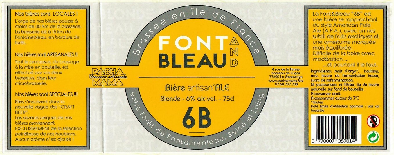 Etiquette BRASSERIE PACHAMAMA 26