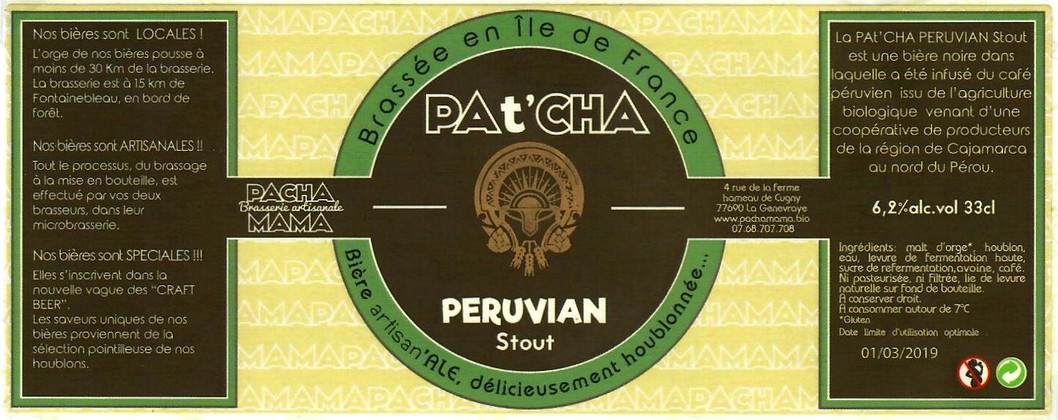 Etiquette BRASSERIE PACHAMAMA 28