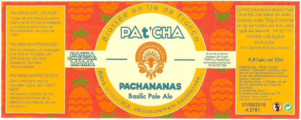 Etiquette BRASSERIE PACHAMAMA 33