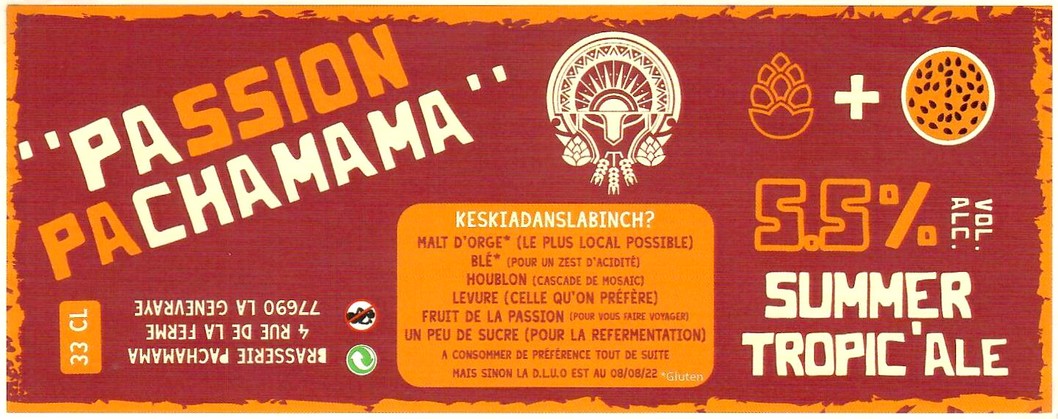 Etiquette BRASSERIE PACHAMAMA 36