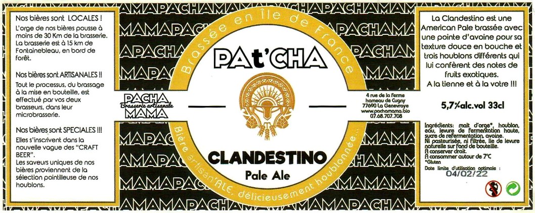 Etiquette BRASSERIE PACHAMAMA 37