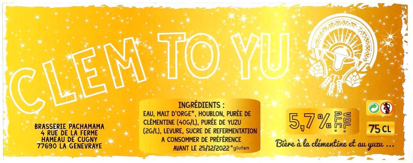 Etiquette BRASSERIE PACHAMAMA 41